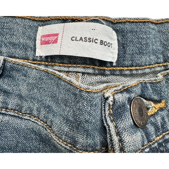 NWT Wrangler Five Star Boys Regular Adjust Waist Boot Cut Flex Comfort Jeans 10H - Picture 5 of 9